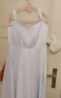 پیراهن  بارداری سفید ساتن