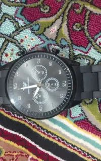 ساعت دستی مشکی نو.  پسرانه