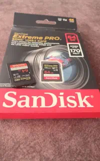 رم پر سرعت دوربین 64GB sandick