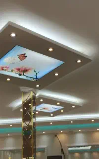 کناف سقف کاذب ۶۰×۶۰ نقاشی ساختمان