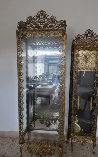 بوفه ساعت لوستر و دیوار کوب برنزی