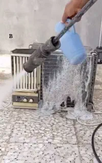 شستن کولرگازی پنجره ای با کارواش باچنته سیاردرگهان