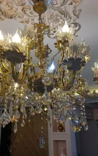 لوستر برنز و دیوار کوب