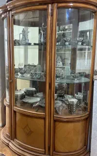 بوفه چوبی پشت آینه ای