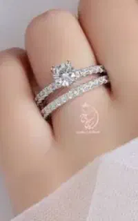 حلقه و پشت حلقه نقره