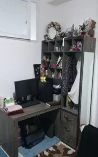 فروش کتابخانه به همراه میز تحریر mdf