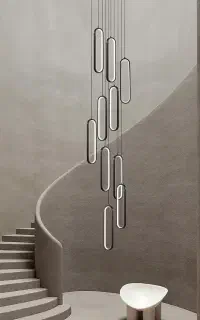 لوستر بیضی بلند طرح افق ۱۵ شاخه