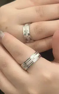 ست حلقه ازدواج تمام نقره اصل نقره حمیدی