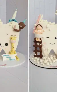 کیک و ماکت دندونی دخترانه و پسرانه