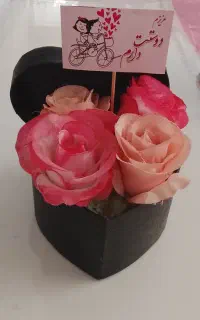 باکس قلبی گل