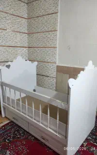 تخت نوزاد تا ۸سال  گهواره ای و ثابت