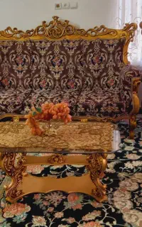 مبل استیل سلطنتی چوب راش فروش فوری