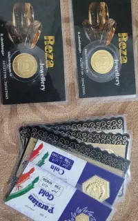 نیم سکه دو تا النگو سکه پارسیان