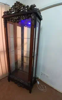 بوفه چوبی چراغ دار