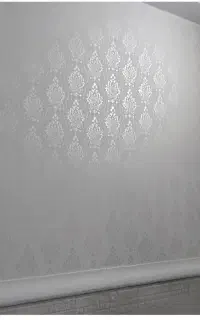 نقاشی ساختمان طرح کاغذ دیواری ورنگ سفید