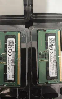 دو عدد رم لپتاپ 8 گیگ DDR5 سامسونگ 5600 MHz