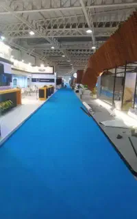 ۱۶ متر مربع چمن مصنوعی رنگ آبی نو