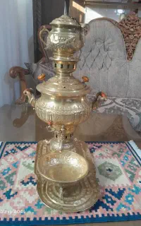 سماورزغالی برنجی ورق سنگین