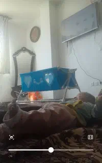 گهواره به همراه تور متصل بهش
