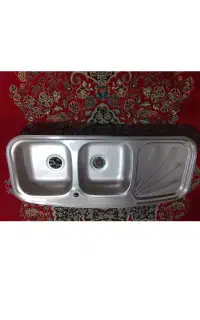 سینک توکار استیل البرز کاسه راست و میز نهار خوری