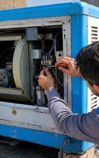 سرویس برق کولر آبی