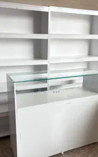 کانتر شیشه خور ،چوبی