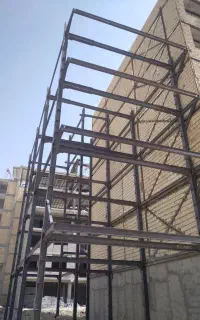 اسکلت فلزی جوشکاری اجرای سقف،تیرچه،کرومیت،شیروانی،