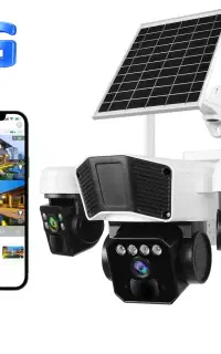 دوربین سیم کارتی خورشیدی سه لنز