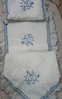 ست لحاف وتشک وبالش نوزادی نو