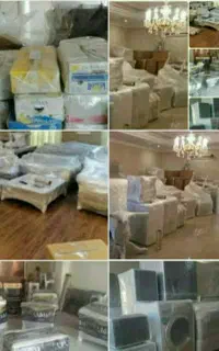 اسبابکشی × بسته بندی منزل × کارتن موز × حباب×کارگر