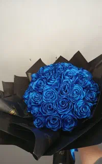 دسته گل روبانی