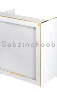 پشت شیشه وسط میله ساده ودوبل مناسب دکور