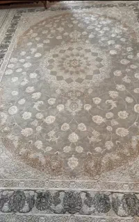 فروش جفت فرش ۹ متری قیطران (در حد نو، بسیار تمیز)