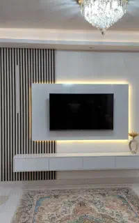 نصب ماربل شیت و ترمود و ساخت تی وی وال