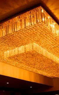 لوستر کریستالی مستطیل همه سایز سری دوم