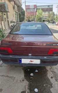 پژو ۴۰۵ عنابی