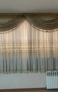 پرده حریر با آستر