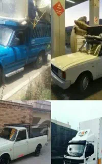 وانت بار حمل اثاث منزل و کارگر شبانه روزی