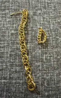 فروش انگشتر کارتیر و دستبند طنابی رنگ ثابت