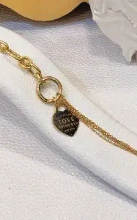 آویز دستبند قلب