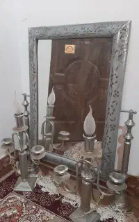 ایینه و شمعدانی سالم بفروش میرسد