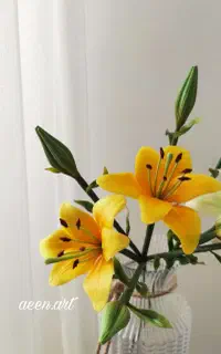 آموزش گل خمیری  نرگس لیلیوم مریم لیلاک رز قاصدک