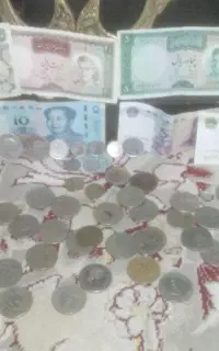 اسکناس و سکه قدیمی نقره کلکسیونی