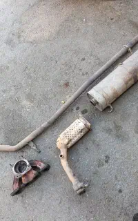 ست کامل ست کامل اگزوز پژو tu5 به همراه خت لوله