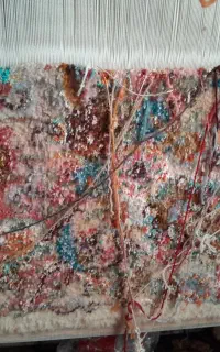 فرش گل ابریشم