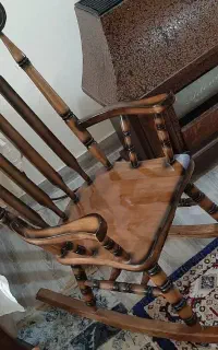 صندلی راک چوبی نو