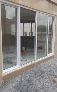 درب وپنجره یو پی وی سی.شیشه تک جداره ودو جداره