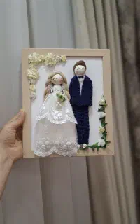 عروسک مکرومه هدیه گیفت سیسمونی عروسی