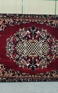 شش عدد پشتی سنتی زرشکی رنگ