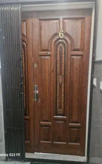 درب چوبی یک ونیم لنگه